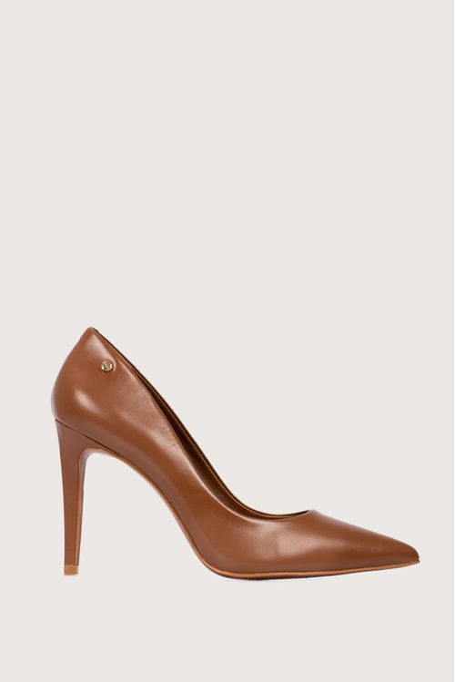 Morelia Smooth Leather Pump in Honey