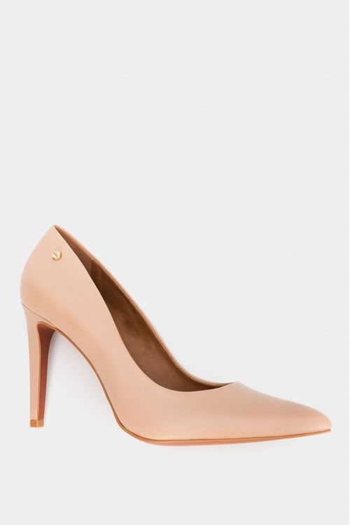 Morelia Smooth Leather Pump in Nude
