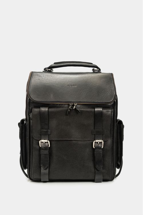 Men’s New Archaeology Backpack in Vintage Black Leather