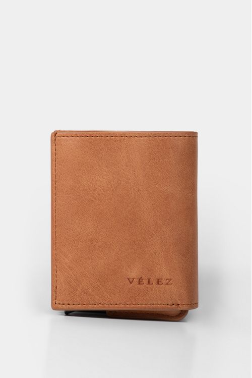 Garry Tech Leather Card Holder in Honey
