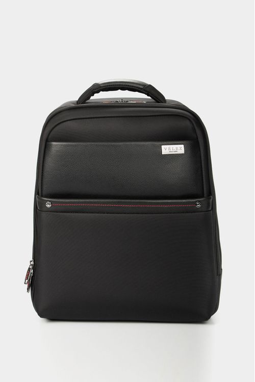 Monochrome Premium Canvas Backpack in Black