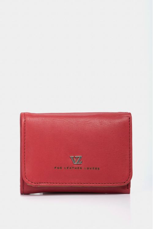 Women’s Humanista Small Leather Wallet in Red/Multicolor