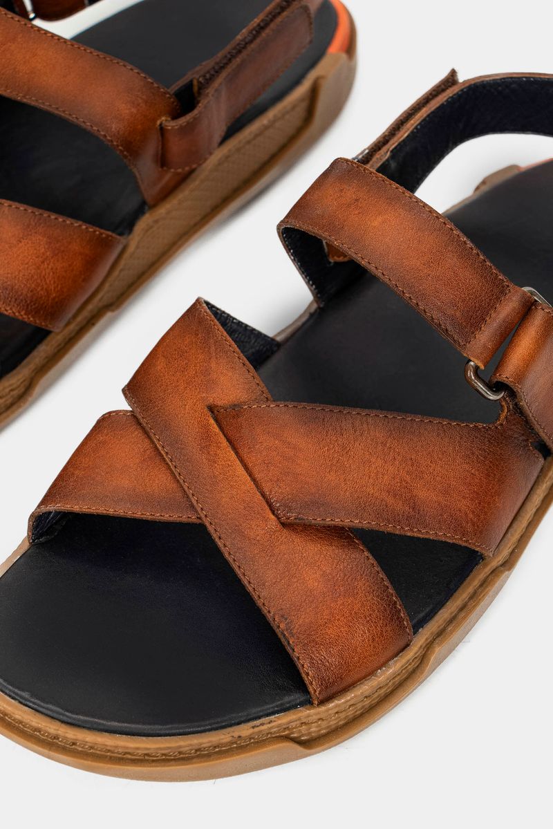 Sandalias-De-Cuero