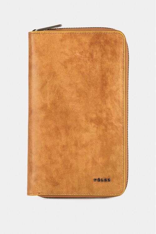 Marble Leather Passport Holder for Women with Engraving