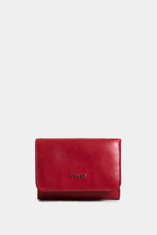 Small Leather Wallet for Women with Clasp Coin Purse
