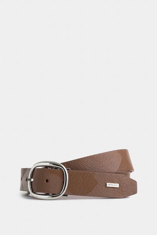 Bee Double-Sided Leather Belt for Women with Hexagonal Tip