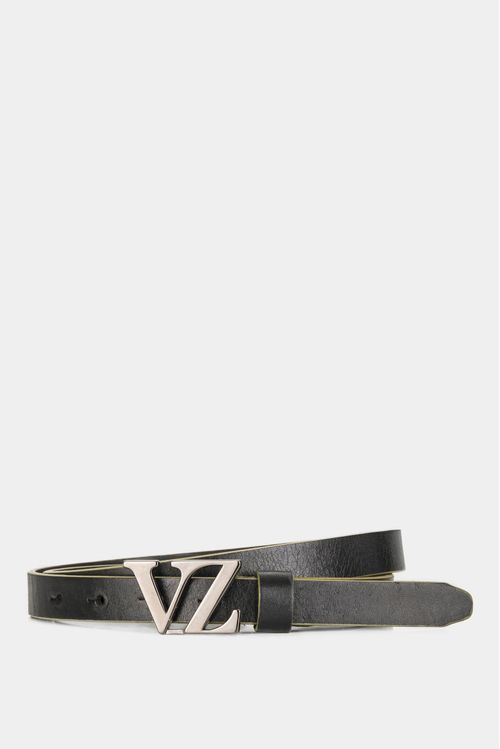 Women's V2 Monogram Leather Belt with Buckle