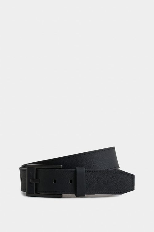 Men's Cyclon Trapezoid-Tip Leather Belt