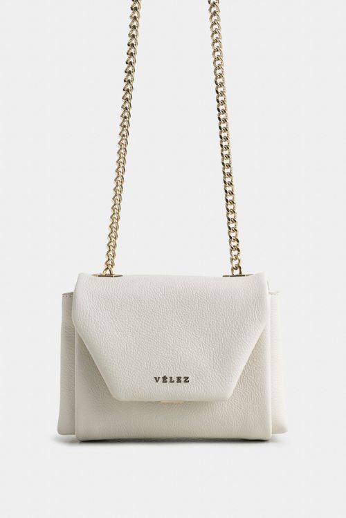 Mini Lili Leather Hands-Free Bag with Chain Detail