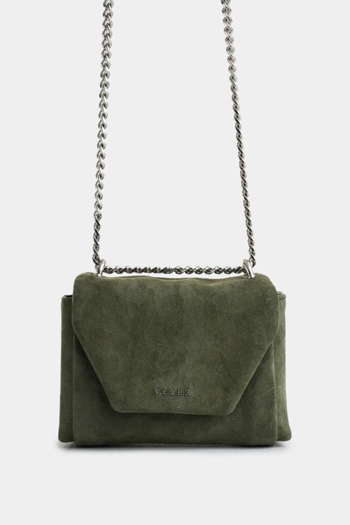 Mini Lili 2.0 Suede Leather Hands-Free Bag with Fabric