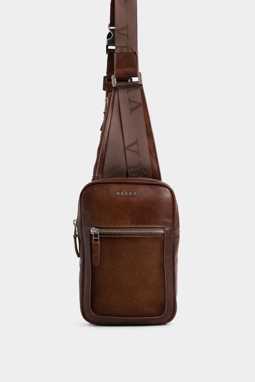 Mikeno 3 Aged Leather Hands-Free Bag for Men