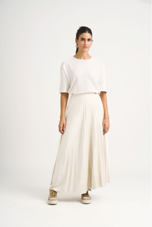 Alma Knitted Fabric Midi Skirt for Women