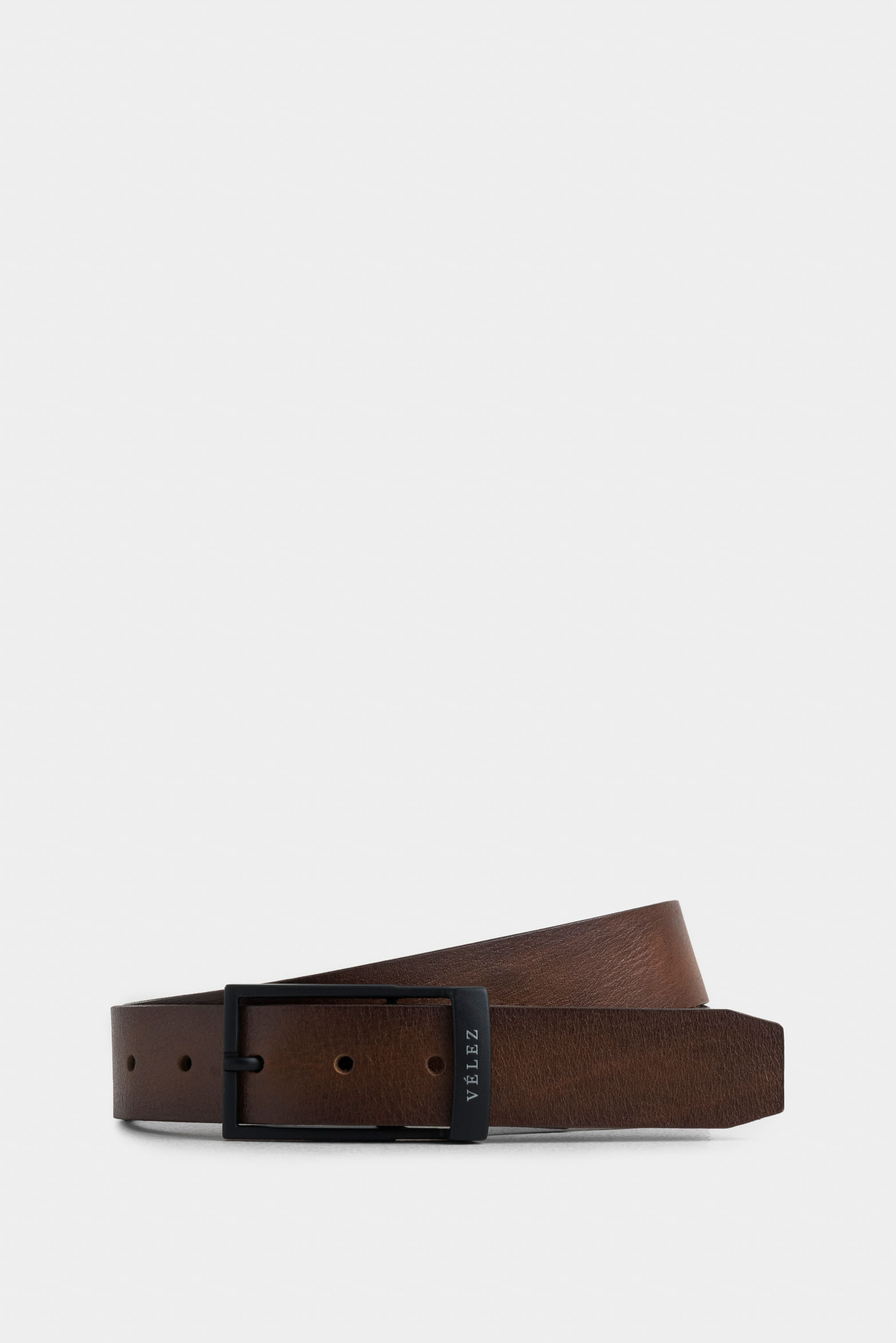 Men's Halo Leather Trapezoid-Tip Belt| Vélez