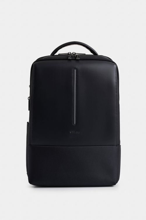 Oasis Canvas and Leather Backpack for Men with Color Accent