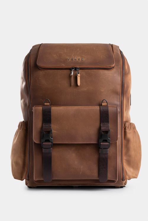 Nomad Leather Backpack for Men, Multifunctional