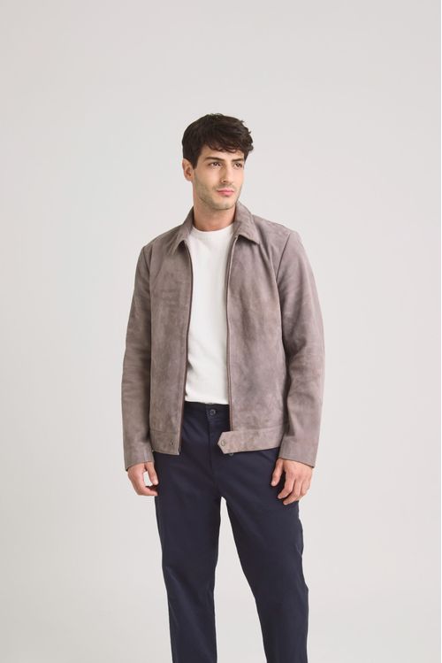 Trivoli Suede Leather Jacket Slim Fit