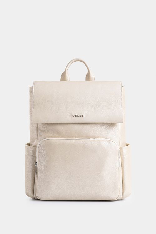 Zermat Leather Backpack for Women Pearly