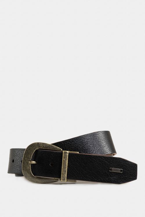Uyuni reversible women's leather belt with rustic buckle