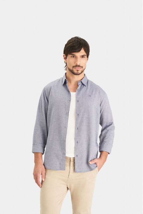 Men's semifitted long-sleeve Calagua oxford shirt