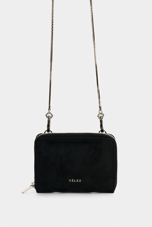 Grecia Leather Checkbook Wallet with Chain for Women