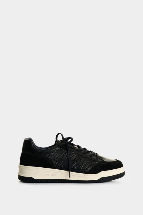 Men's Terra Leather Monogram Sneakers