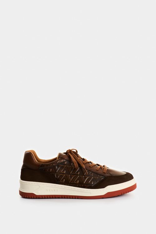 Men's Terra Leather Monogram Sneakers