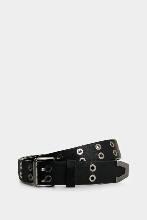 Lumen Single-Sided Leather Women's Belt with Eyelets