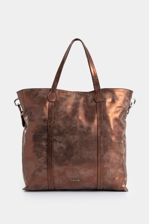 Women's Folia Leather Shopping Orion Bag with Braided Detail