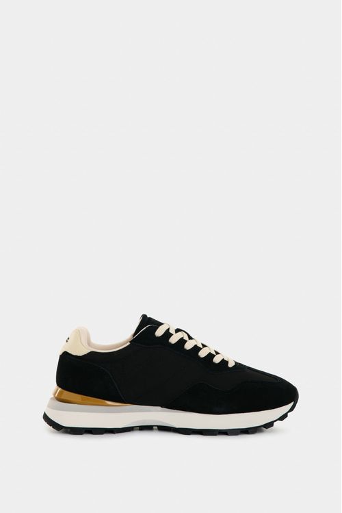 Sahara Canvas and Leather Men's Sneakers with a Sporty Silhouette